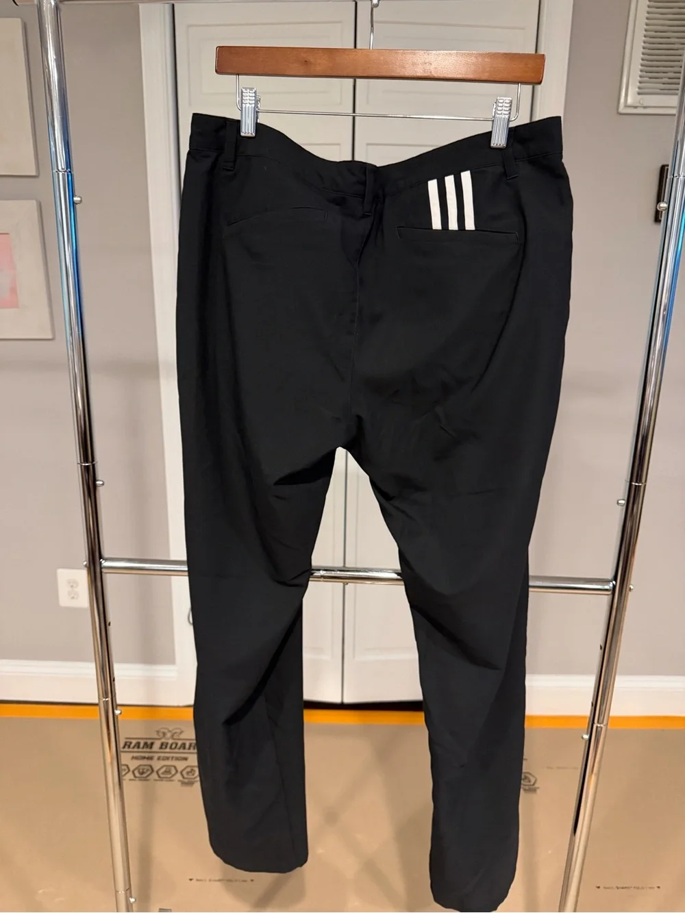 adidas Black Men's Stretch Golf Chinos